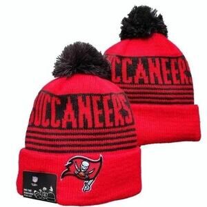 NWT Tampa Bay Buccaneers NFL Pom Knit Beanie Fleece Lining OSFA Unisex